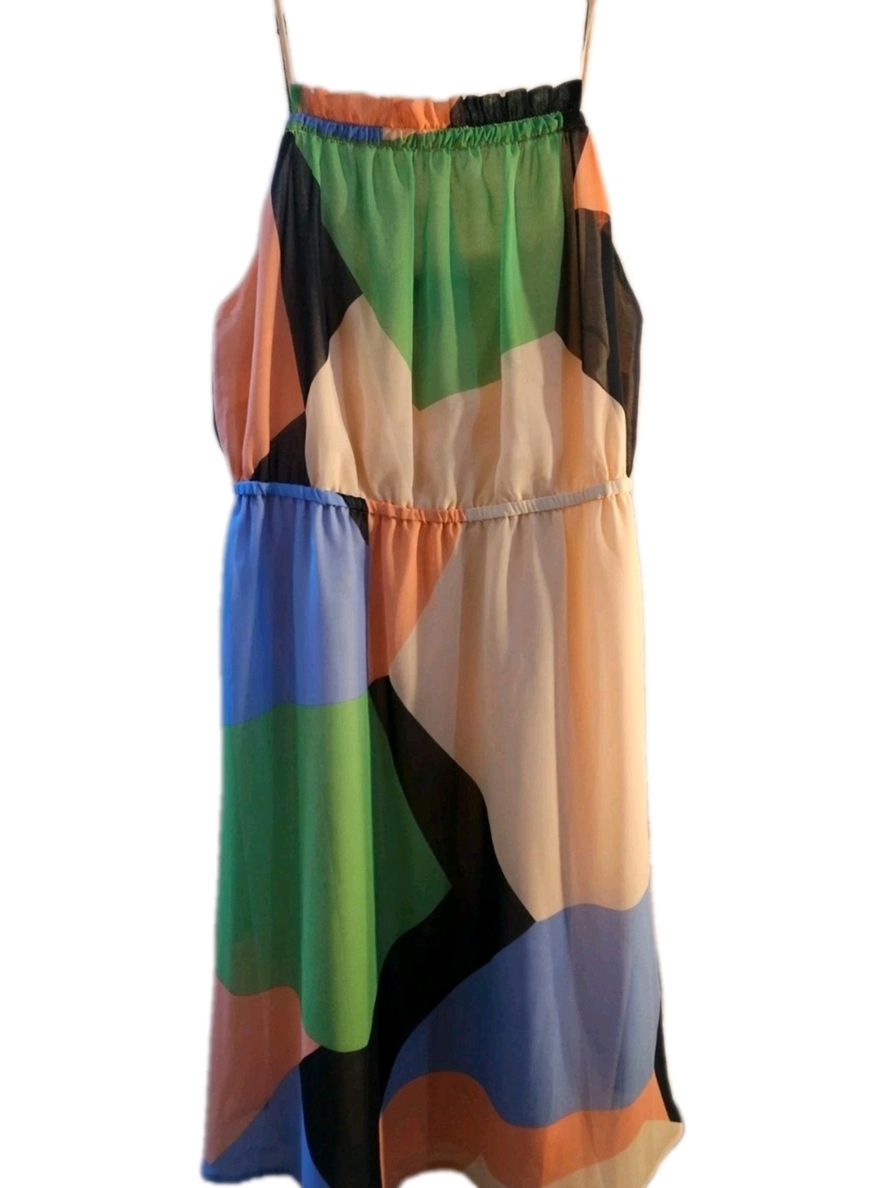 Banana Republic Factory Kaleidoscope Midi Dress PETITE Large